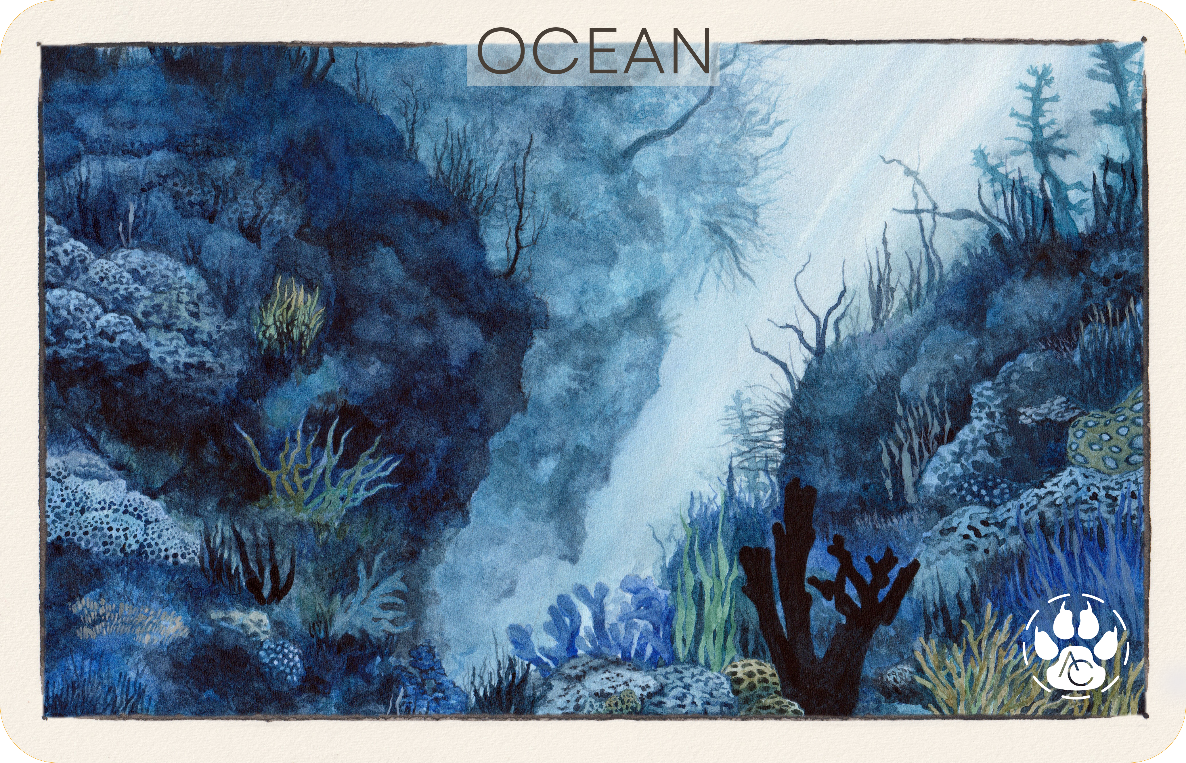 Ocean card PNG